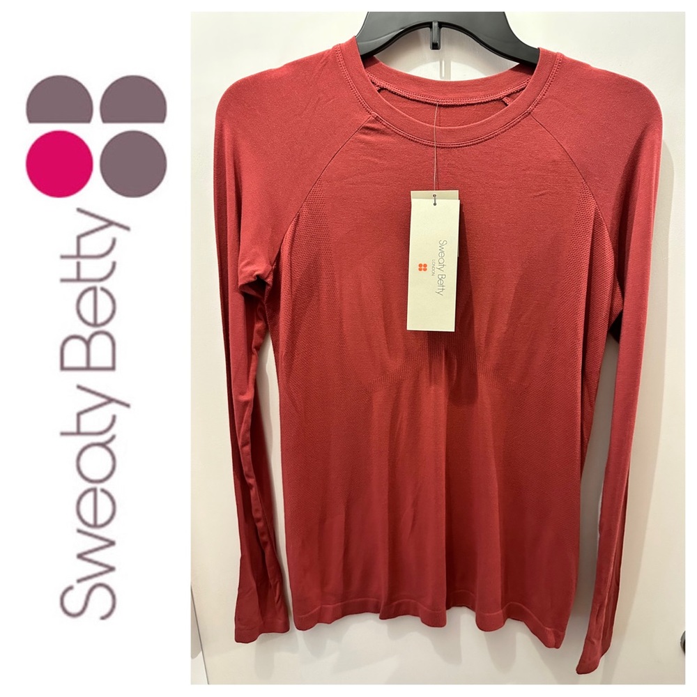 NWT - Sweaty Betty - Glisten Bamboo Workout Тор - Size L